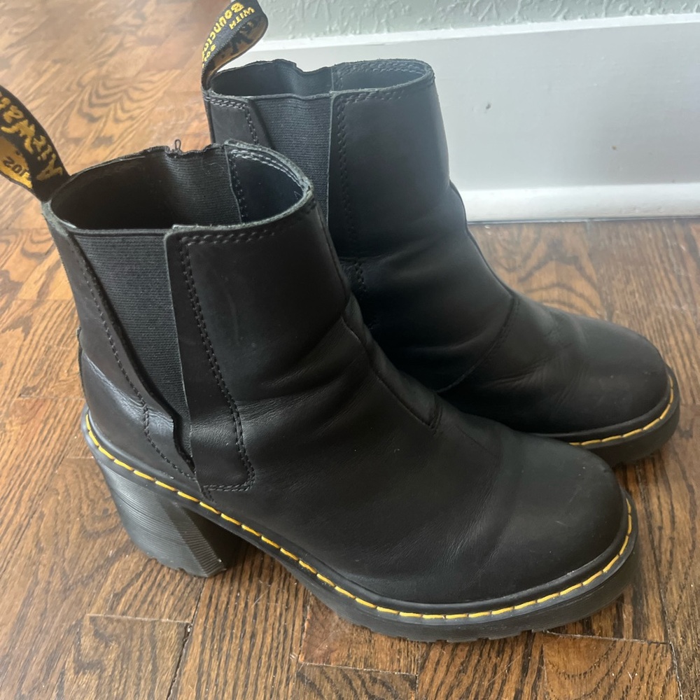 Dr. Martens Black Heeled Chelsea Boots